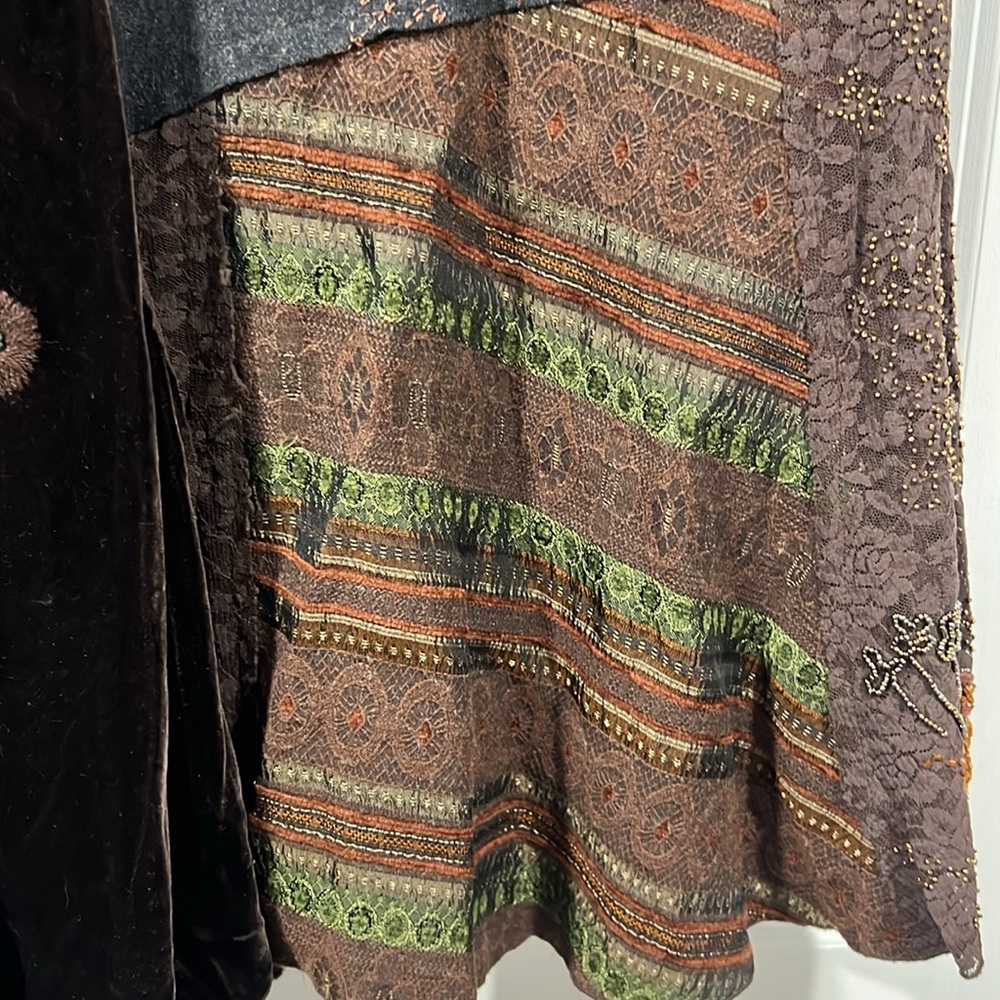 Beautiful Patchwork Skirt Size 2 - image 3